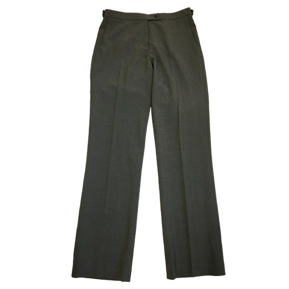 Theory Gray Wide Leg Tailored Pants - Picture 1 of 11